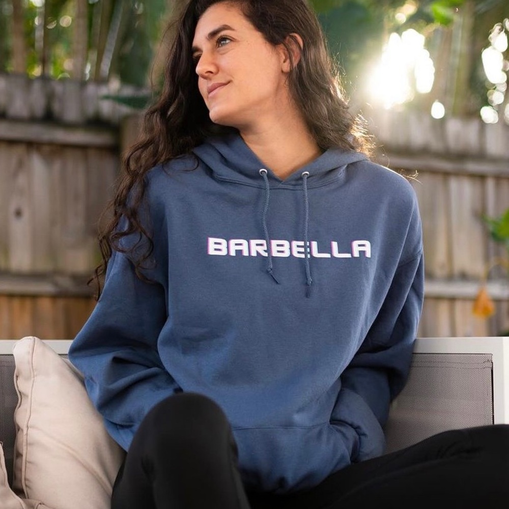 NEW BARBELLA BOX BUNDLE January box hoodie WOD N Done Resistance band S